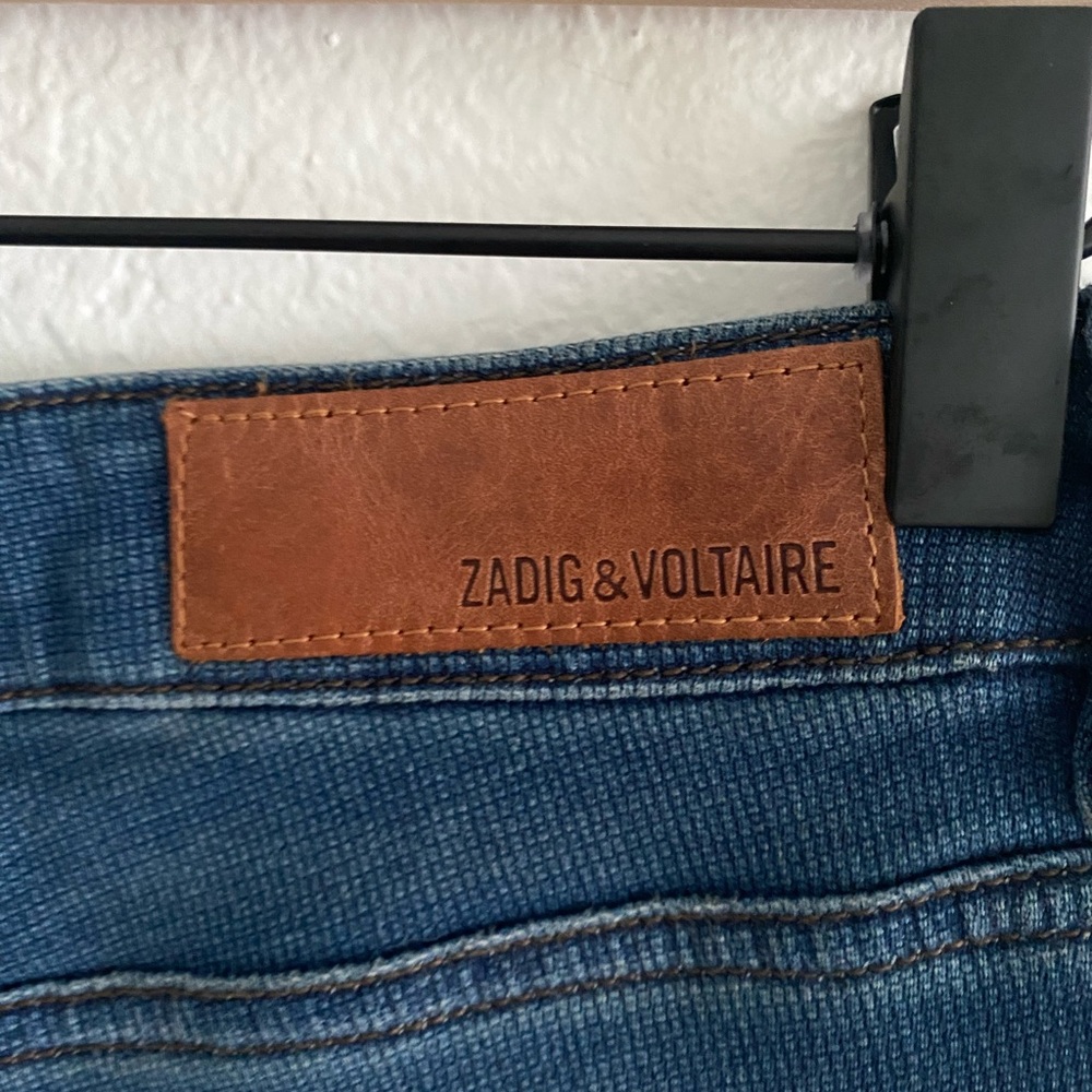 Zadig & Voltaire Mid Rise Bootcut Jean 30”inseam size 24 Long - Picture 4 of 7